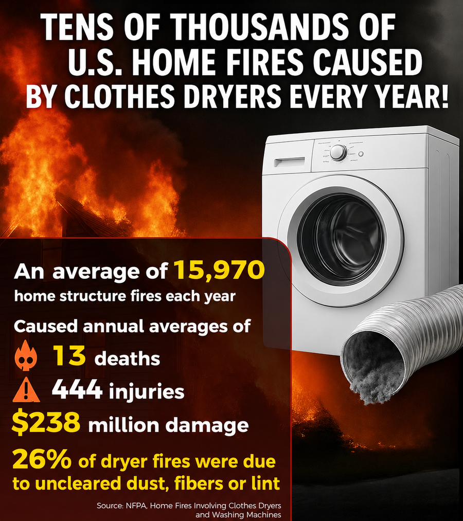 Clear the Lint Your Dryer Cannot Push Out